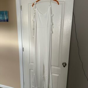 Lulu's White Jumpsuit